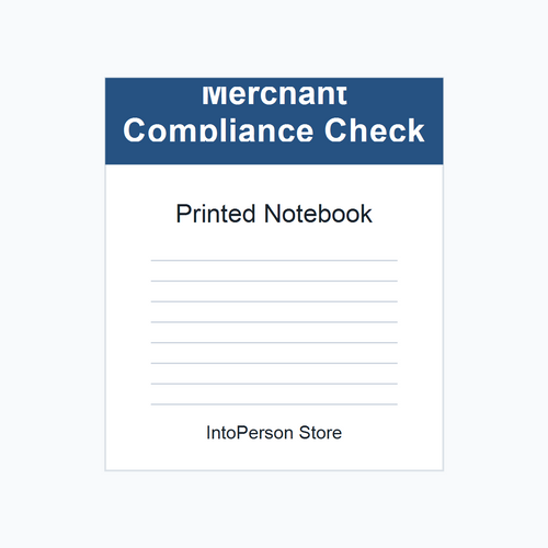 Merchant Compliance Checklist Notebook product image