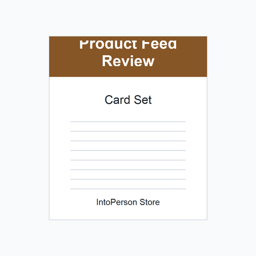Product Feed Review Card Set product image