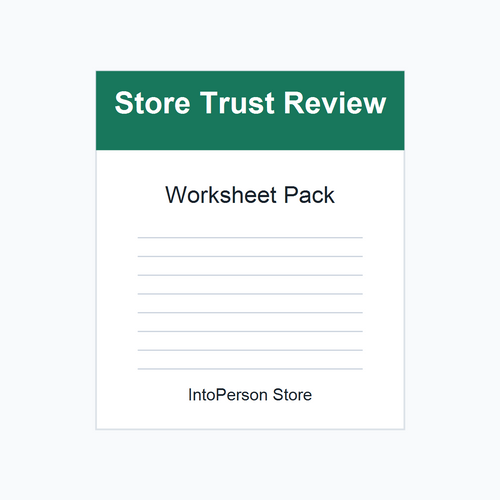 Store Trust Review Worksheet Pack product image